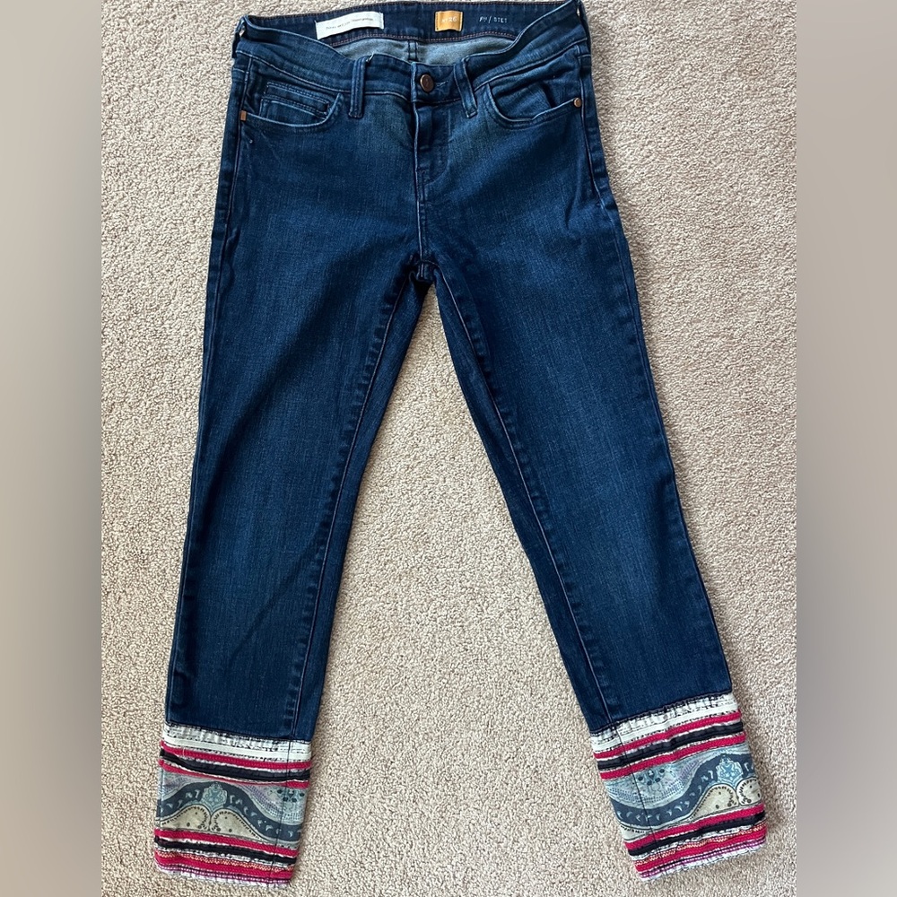 Boho Embellished  Denim Jeans